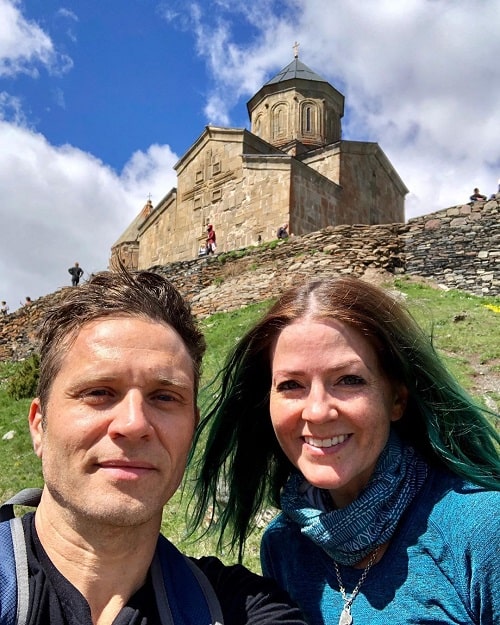 A picture of Seamus Dever with his wife, Juliana Dever.